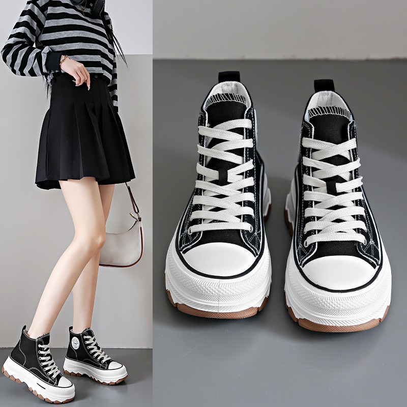 Vans Shoes Old Skool - Baskets montantes à lacets pour femmes,