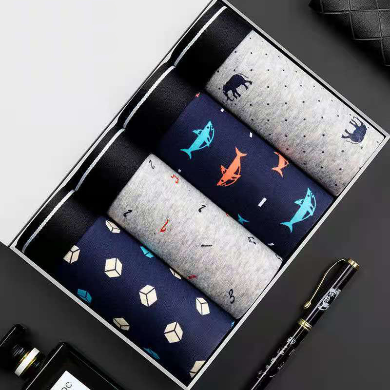 4 pièces/lot Boxer Shorts homm - Boxer Brief Pack Cotton avis et prix